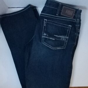 Ariat Men's Indigo Bootcut Jeans with Contrast Stitching